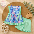 Seaside Bloom Ruffle Set