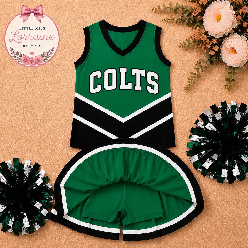 ** Custom Mascot** Green Cheer Set