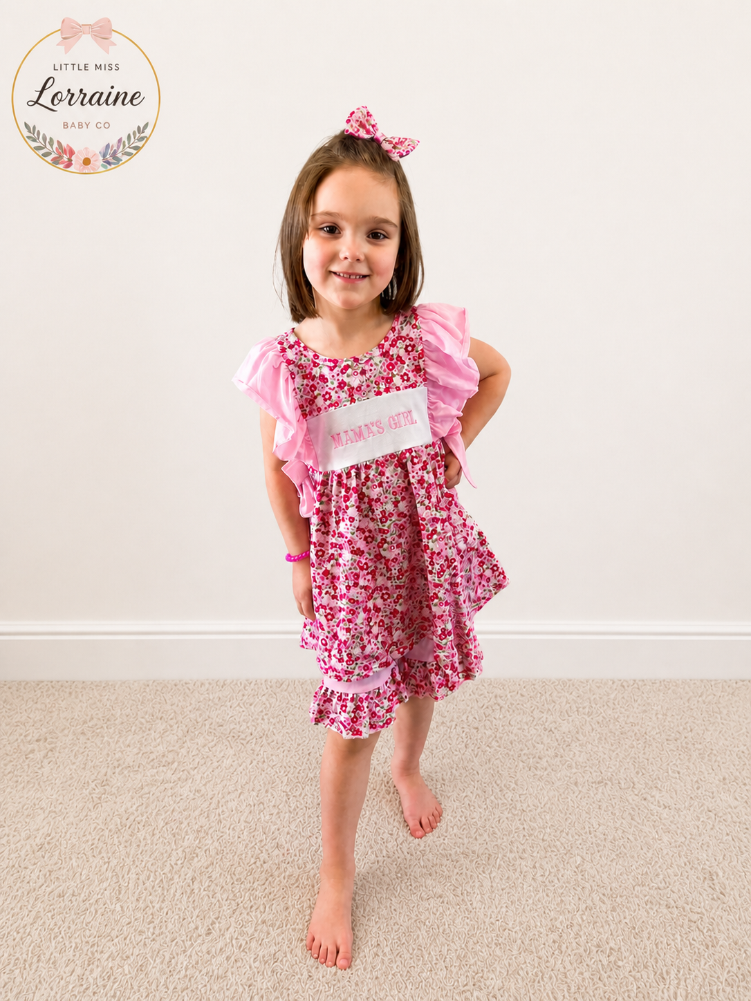 Mama’s Girl Ruffle Short Set