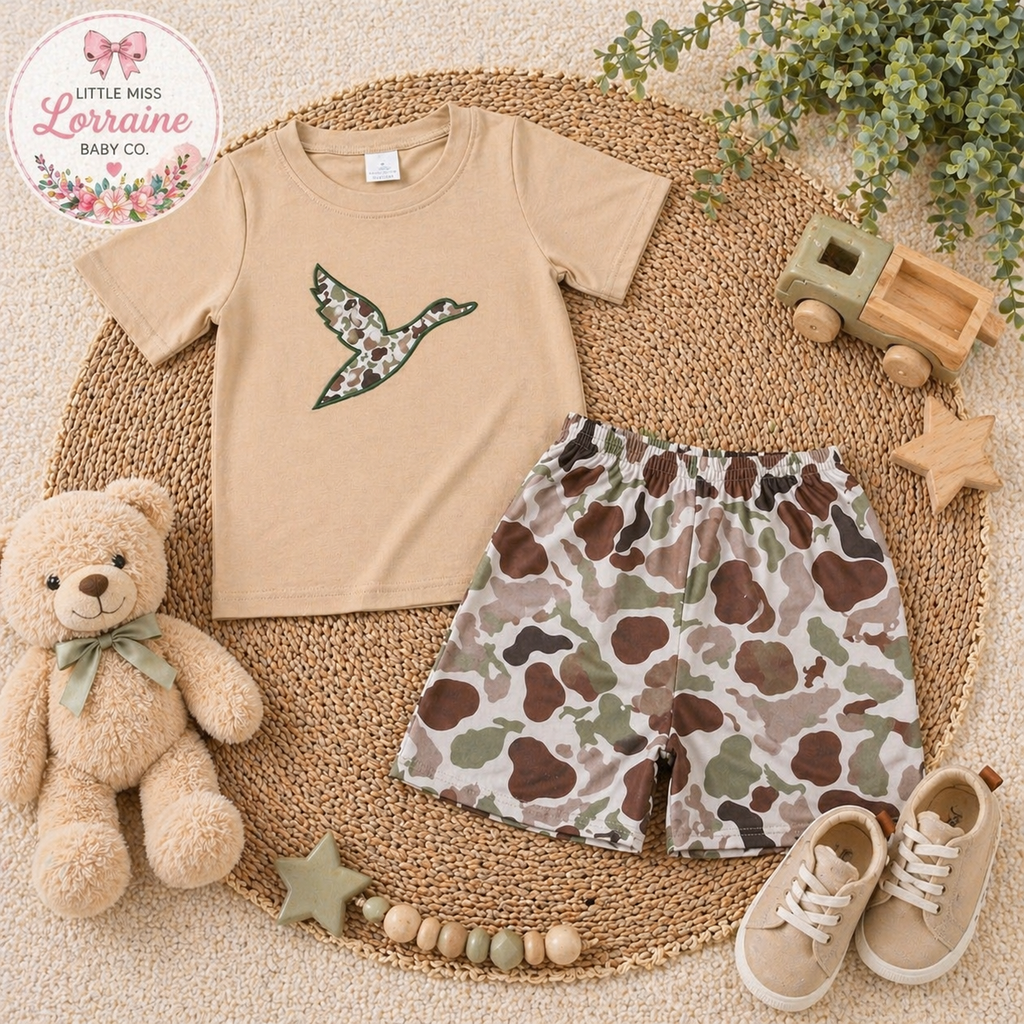 Lil Duck Hunter Short Set