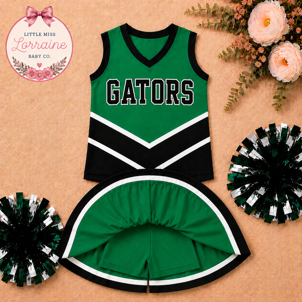 ** Custom Mascot** Green Cheer Set
