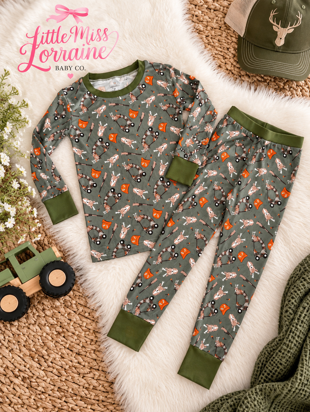 Little Buck Bamboo Two-Piece Pajama Set