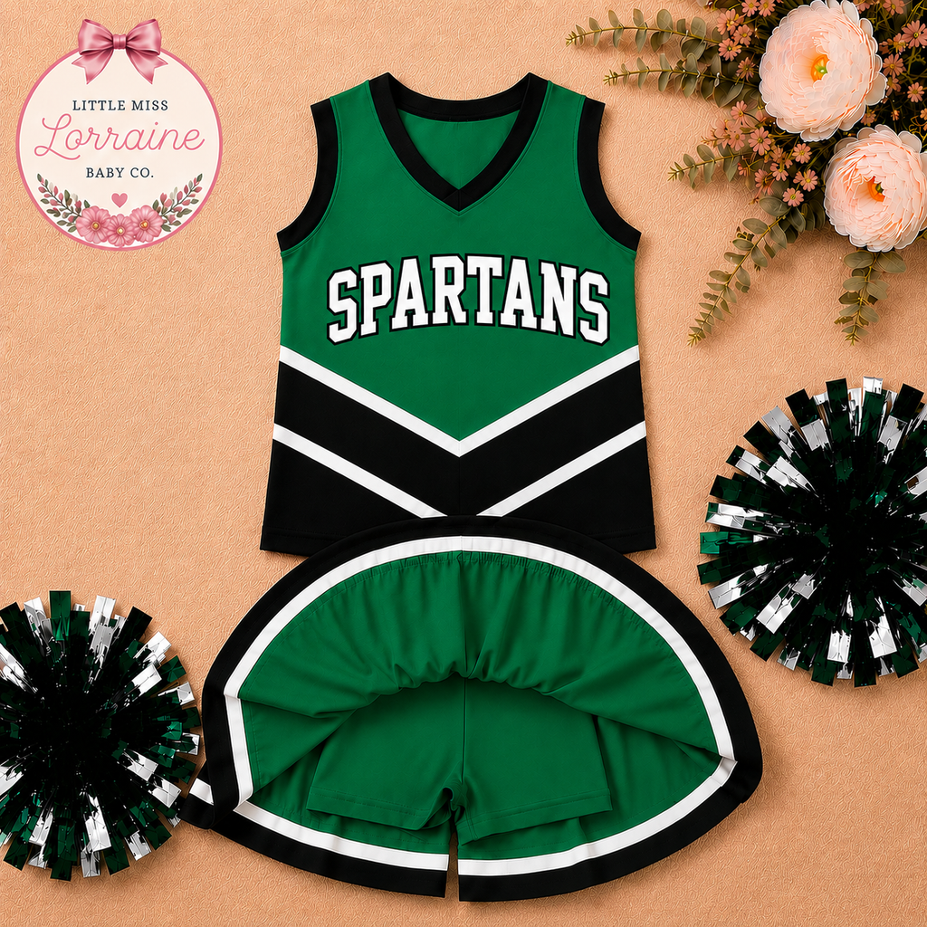 ** Custom Mascot** Green Cheer Set