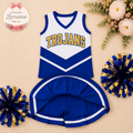 Blue and Gold Trojans Cheer Set