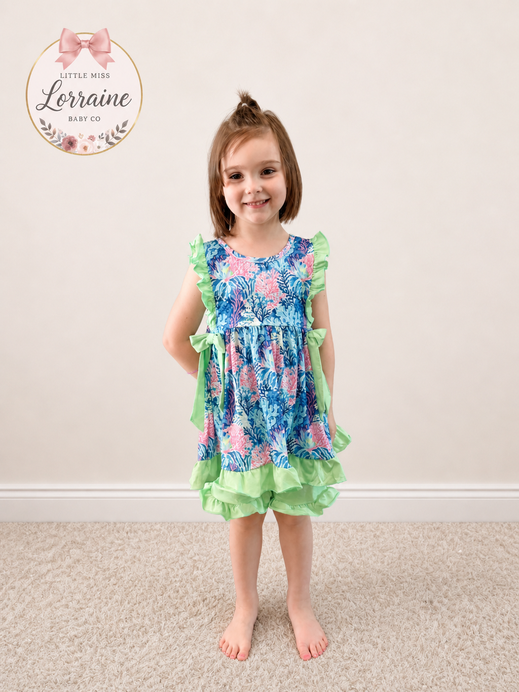 Seaside Bloom Ruffle Set