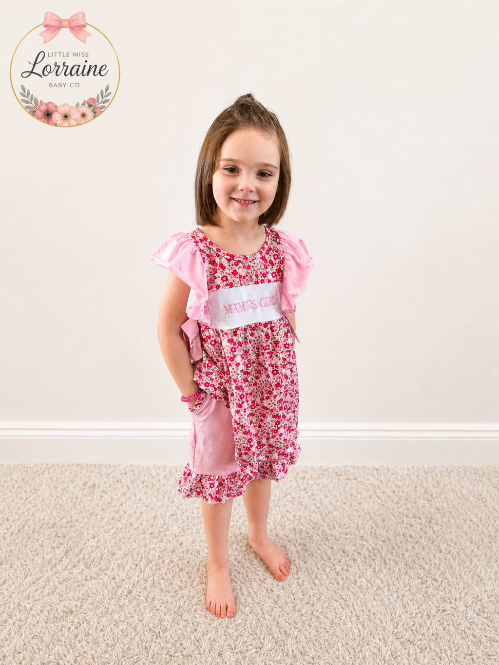 Mama’s Girl Ruffle Short Set